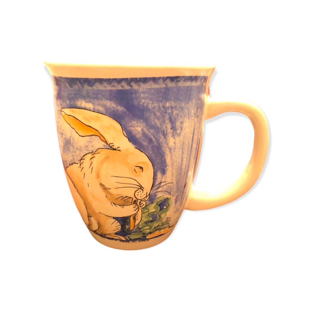 BUNNY Mug by Tellie M. Stein THE STONE BUNNY Easter Made in USA EUC